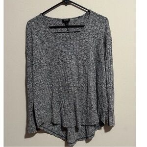 Cato Charcoal Long Sleeve Top